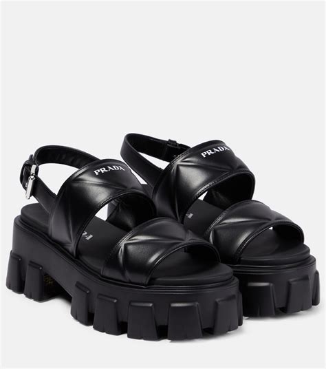 prada black sandals